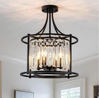 24  4-light Candle Crystal Chandelier Pendant Lamp Lighting Ceiling Fixtures