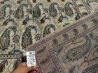 10x14 Neutral Antique Rug Ivory Hand-knotted Vintage Blue Handmade Real Old Blue