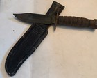 Vintage Camillus Ny Jet Pilot Survival Knife Vietnam Era W  Leather Sheath