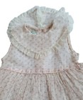 Vintage Sheer Calico Dot Pink Toddler Girls Sleeveless Dress