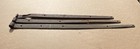 Pair Of Outstanding 29-32  Antique Wrought Iron Strap Hinges And Hasp  Barn Door