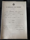 Certificate Bridesmaid Ragioniere Of State Vittorio Emanuele Ministry Treasure