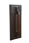 Antique Folk Art Anno 1716 Geometric Carved Oak Door Handle Wall Plaque 19 