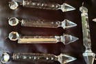 Antique Crystal Chandelier Mantle Luster Spears Prisms Lot 9