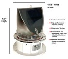 Marine Solar Warning Light - Pro White Led Marine Dock Barge Safety Beacon Light