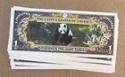 25 Panda Fake Money Endangered Species Million  Dollar Bills Wholesale Lot