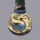 Antique 19th C Ottoman Persian Islamic Qajar Period Iznik Pottery Bottle Vase