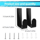 Goqeut Championship Belt Wall Mount Display Holder Set  2pcs Black