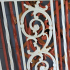 Vtg Wrought Iron Architectural Salvage Pair Panels Large Decor Heavy Two 30x42in
