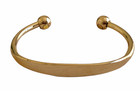 Pure Copper Magnetic Bracelet Gold Plated Arthritis Therapy Heavy Cuff Bracelet