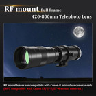 Telephoto Lens Rf Mount For Canon 420-800mm Manual Focus Zoom Mirrorless Camera