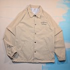 Lustre Pearl Men s M Beige Nylon Coaches Jacket Austin Tx Indep  Trading Co Bar