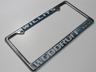 Vintage Woodruff Chevrolet-pontiac Willits Ca Metal License Plate Frame Tag Rare