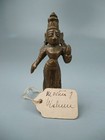 Antique Indian Bronze Statuette  Hindu Goddess - Mother Of Krishna Yoshoda  1 