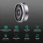 Sony Sel16f28 Auto Focus Lens 16mm F2 8 Af Wide Angle Lens Silver F sony E-mount