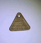  4  Vtg Ford Rawsonville Tool Check Brass Tag  1381  1607  1870  2752
