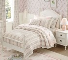 Pottery Barn Kids Bria Hammel Rose Ruffle Vine Quilt Organic Cotton Brand New