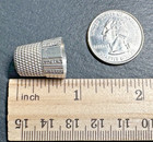 Simon Brothers Sterling Silver Thimble Size 7 Scroll   Column Design H488