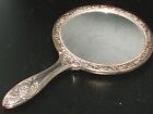 Vintage Silver-plate 3 Piece Vanity Dresser Set Hand Held Mirror Brush   Comb