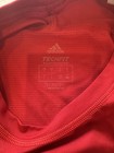 Adidas Techfit Men s Red Firm Compression Breathable Mesh Crew Tee Size L