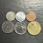 Africa Coin Lot Of 6 Different Ghana Mauritius Mixed Variety World Foreign Hippo