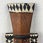 Mortlock Island Mask Tapuanu Micronesia Tribal Folk Art Hand Painted Carved Wood