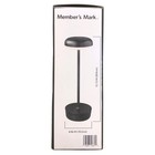 Member s Mark Outdoor Table Lamp 2-pack  Cordless  Adjustable Brightness  black 