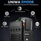 Uniwa Bm008 Wireless Bluetooth Microphone Group Switch Key For Ptt Walkie Talkie