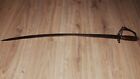 Vintage Antique Curved Sword With Insciptrions
