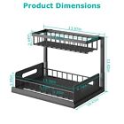 2tier Under Sink Organizers Kitchen Cabinet Basket Storage Shelf Save Space Rack