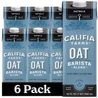 Califia Farms Oat Barista Blend Oat Milk 32 Oz 6 Pack Sealed Shelf Stable Dairy