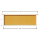 10 Assembled Beehive Frames  Coated Beeswax Foundations For Beekeeping  6-1 4 