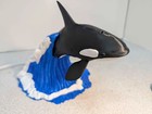 Orca Whale Night Light  Led Ocean Decor Lamp  3d Printed Sea Life Bedroom Light