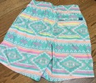 Chubbies Men   s Swim Shorts En Fuego Classic Trunks Small Geometric Aztec
