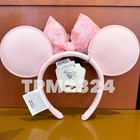2025 Disney Parks Pink Mickey Icon Head Bow Fashion Mickey Minnie Ears Headband
