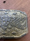 Vtg 1970 s Harley Davidson Flying Winged Skull Belt Buckle   602 Usa