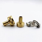 4 Set 1 2 garden Brass Hose Mender End Repair Kit Hose Connector Male Female