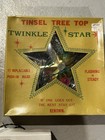 Vintage Ronown Tinsel Tree   Merry Midget Rainbow Topper Stars