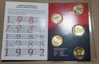 The Australian One  1 Dollar 5 Coin Set  1984  1985  1986  1988  1992  Bu Unc