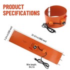 Metal Drum Heater For 5 Gallon Drums  Insulated Band Heater  800 Watt  120 Volt 