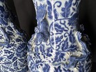 Pair Of Antique Chinese Blue And White Porcelain Vase Lamps