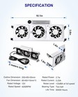 12v Rv Refrigerator Evaporator Fan With Three 2 5  12v Fans
