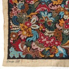 Antique French Louis Xiii Floral Needlepoint Tapestry Numbered 19thc