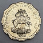 1998 Bahamas 10 Ten Cents - Circulated Bahamian Copper Nickel World Coin