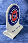 Vintage Unocal 76 Los Angeles Division Two-sided Plastic Desk Top Sign