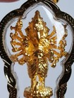 Golden Ganesha Hindu God Ganesh Amulet Pendant Gold Micron Case