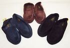 Men s Courdory House Slippers   Black  Brown  Or Navy   Sizes 9-13 New