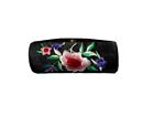 Black Satin Embroidery Lipstick Case Holder W  Mirror