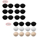 6 Pairs Women Comfy Sponge Bra Pads Inserts Sports Bikini Top Bra Pads Insert