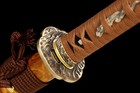 Japanese Samurai Katana Wakizashi Sword Clay Tempered L6 Steel Full Tang Sharp